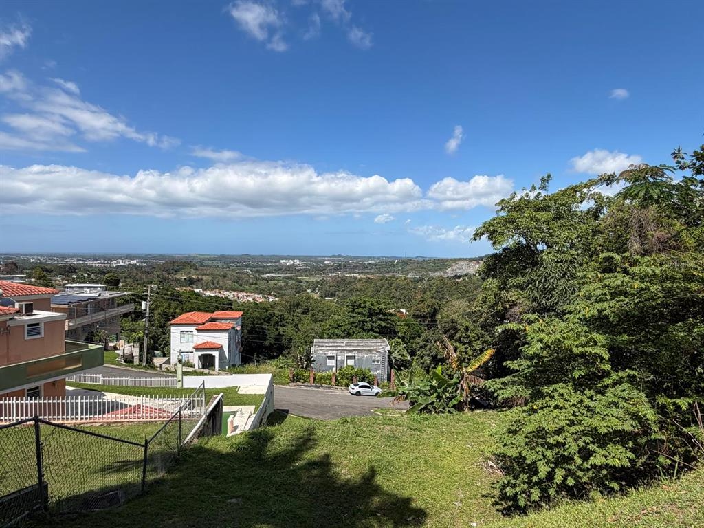 A view from a grassy hillside overlooking a residential neighborhood and distant landscape — 3 CALLE CAGUAX, CAROLINA, PR