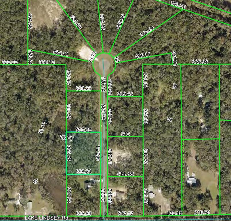 This is a property plat map showing land parcels and road layouts from an aerial view — REPUBLICAN (LOT 2) WAY, BROOKSVILLE, FL