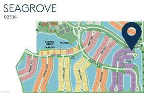 This is a site map of the Seagrove residential community showing streets, lots, and lakes — 6407 Memorial Lane, Ave Maria FL 34142, AVE MARIA, FL