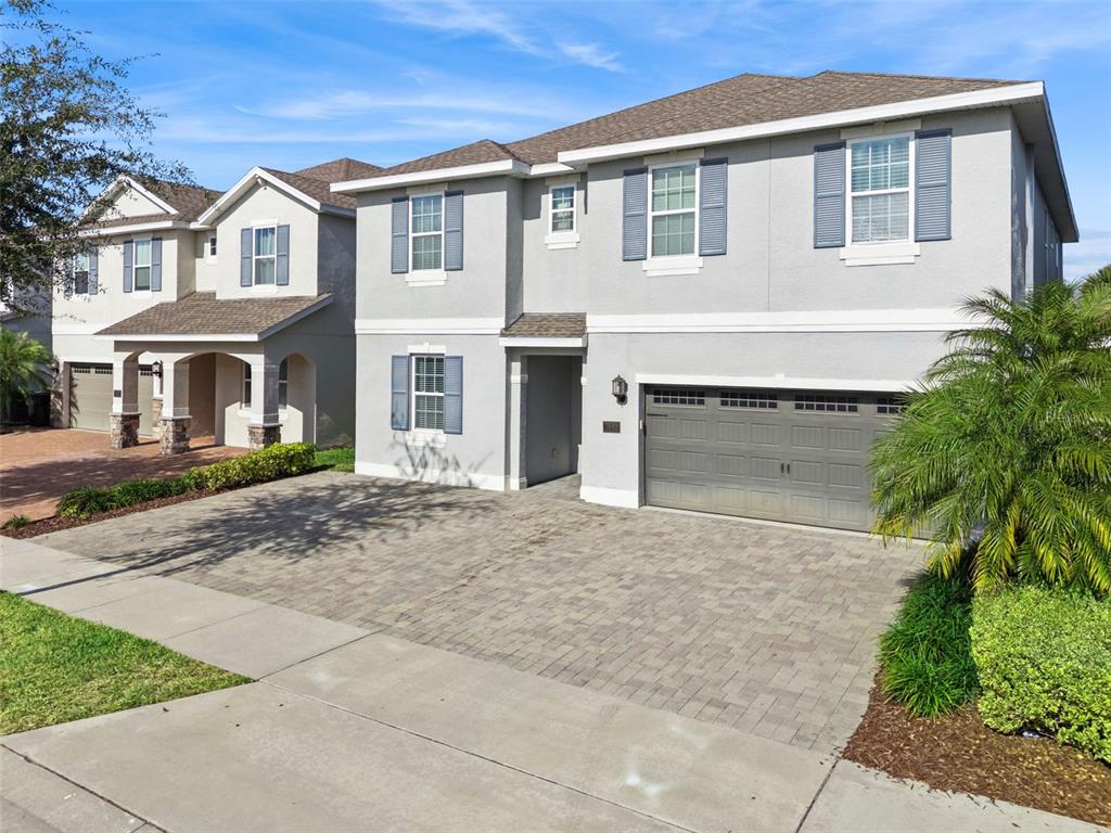 A collage showing a house exterior, a Star Wars bedroom, a pool, and a theater room — 7649 FAIRFAX DRIVE, KISSIMMEE, FL