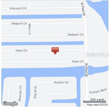 This is a map showing the location of a property near Aqua Cir — 15475 AQUA CIRCLE, PORT CHARLOTTE, FL