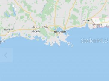 This is a map showing the Gulf Coast region of the United States — DILL ROAD, ORLANDO, FL