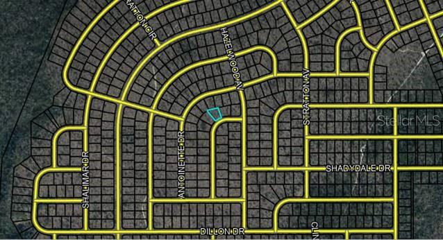 This is a map showing a highlighted residential lot within a suburban neighborhood — Lot 19 GROVELAND DRIVE, CHIPLEY, FL