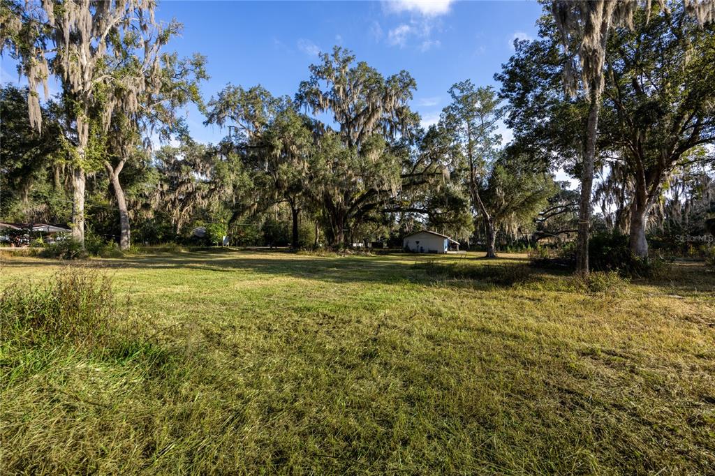 A grassy field with large oak trees and a small building in the distance — 560 NW 39TH ROAD, GAINESVILLE, FL