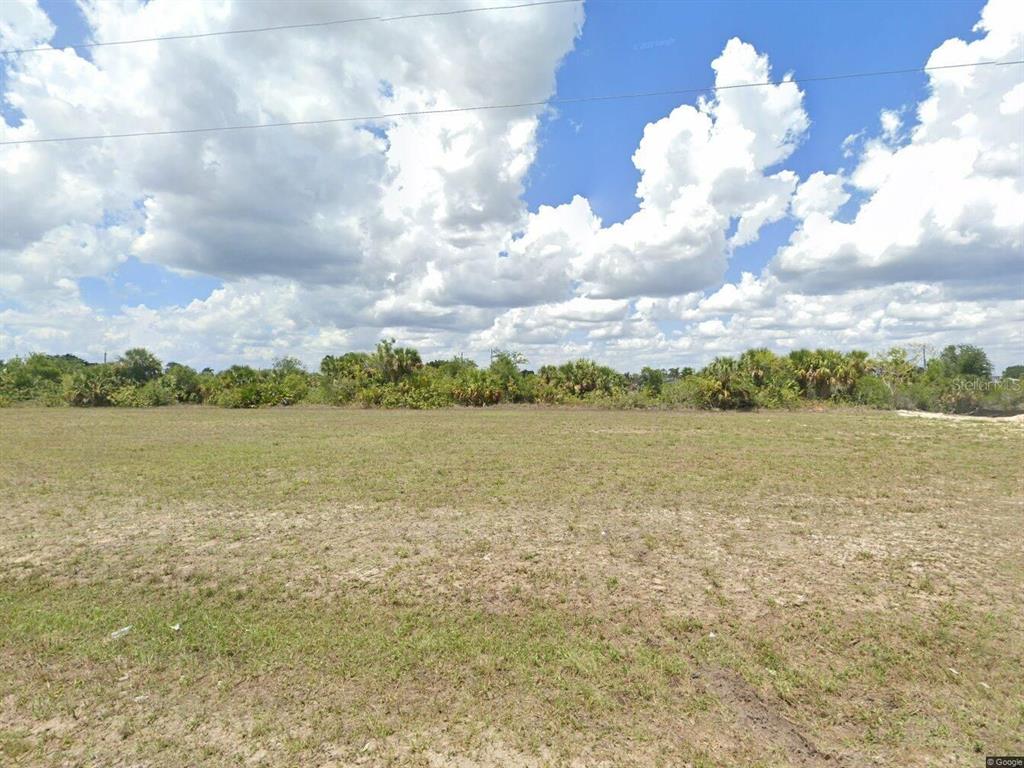 A flat, grassy vacant lot is bordered by a line of trees and shrubs — 1723 NE 17TH TERRACE, CAPE CORAL, FL