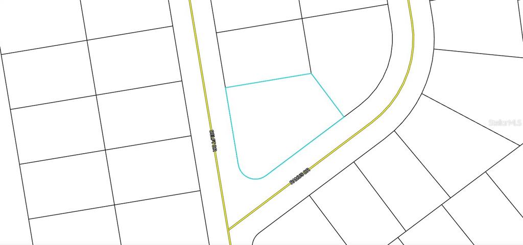 This is a plat map showing a corner lot located at the intersection of two streets — Lot 7, Unit 2, Blk 213 DELFT DRIVE, CHIPLEY, FL