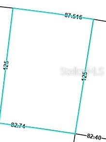 This image is a property survey map showing the dimensions of a rectangular lot — Lot 6 Unit 8 Blk 505 GREENBRIER DRIVE, CHIPLEY, FL