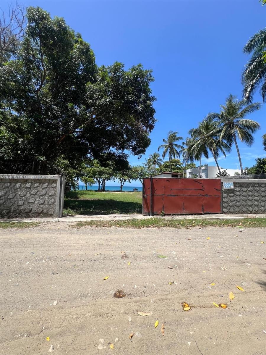A gated, tree-lined vacant lot offers a direct view of the ocean — Paya Bani Dominican Republic, 00000, FL
