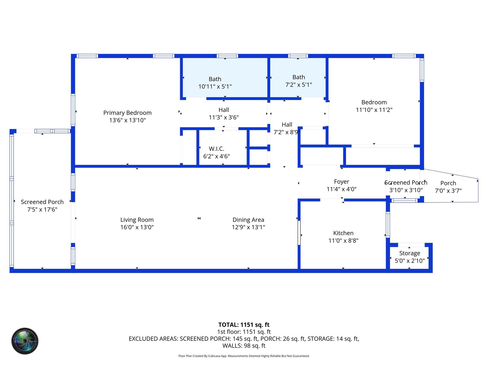 This is a floor plan for a residential unit with two bedrooms and two bathrooms — 18559 Egret Way, Boca Raton FL 33496, BOCA RATON, FL