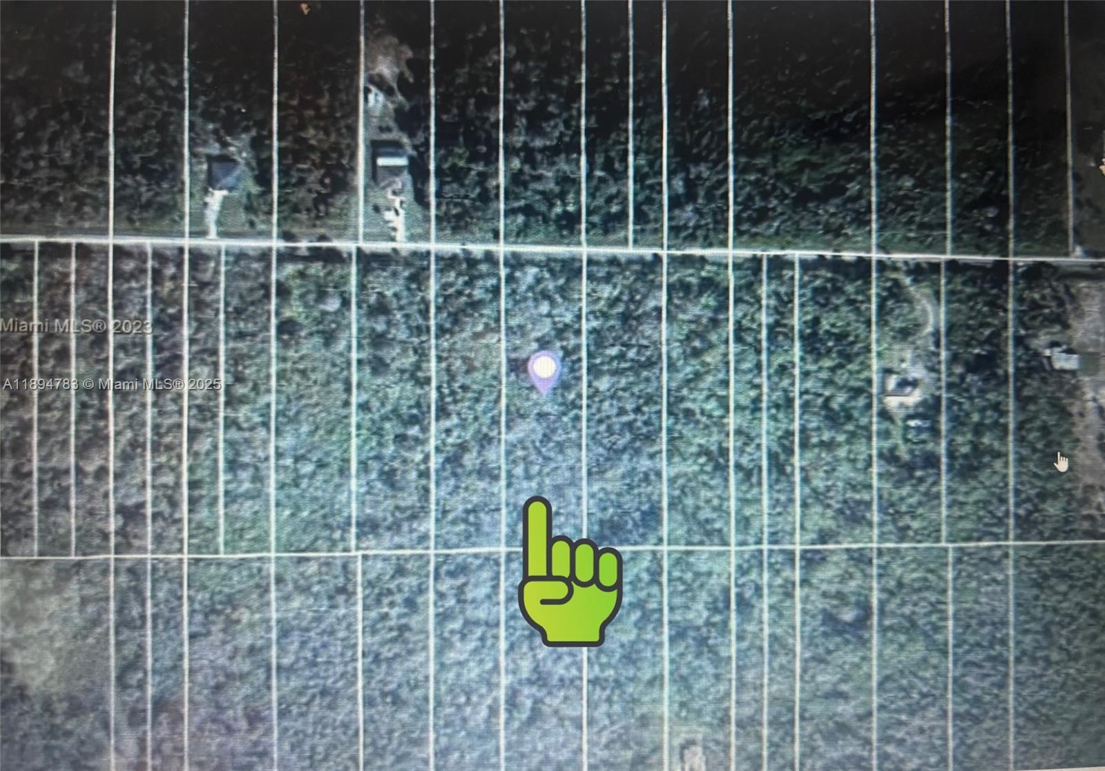 This is an aerial map showing a rectangular plot of land marked with a pin — 0 30TH AVE SE, Naples FL 34117, NAPLES, FL