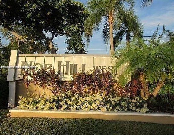 A sign for Nor Hill West stands in front of landscaping and palm trees — 10431 N Kendall Dr # D314, Miami FL 33176, MIAMI, FL