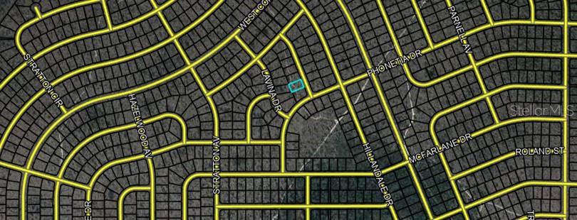 This is a map showing a highlighted residential lot within a suburban neighborhood street grid — Lot 6 HARDING AVENUE, CHIPLEY, FL
