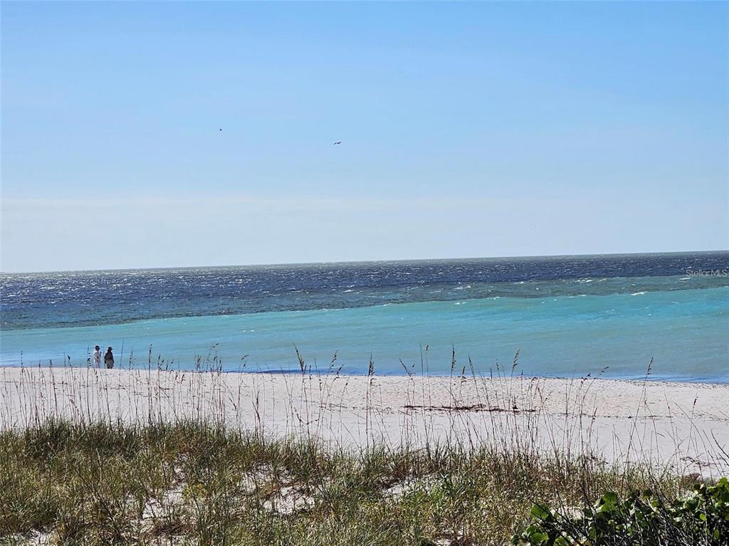 A sandy beach with tall grass in the foreground and a blue ocean beyond — 12133 ASHLEY AVENUE, PORT CHARLOTTE, FL
