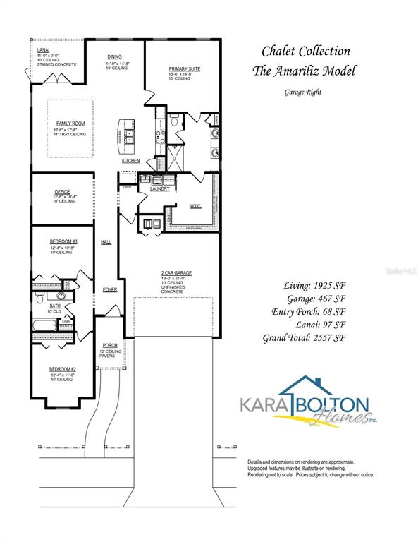 This floor plan shows the layout of a single-story home with a two-car garage — 863 NW 132ND BOULEVARD, NEWBERRY, FL