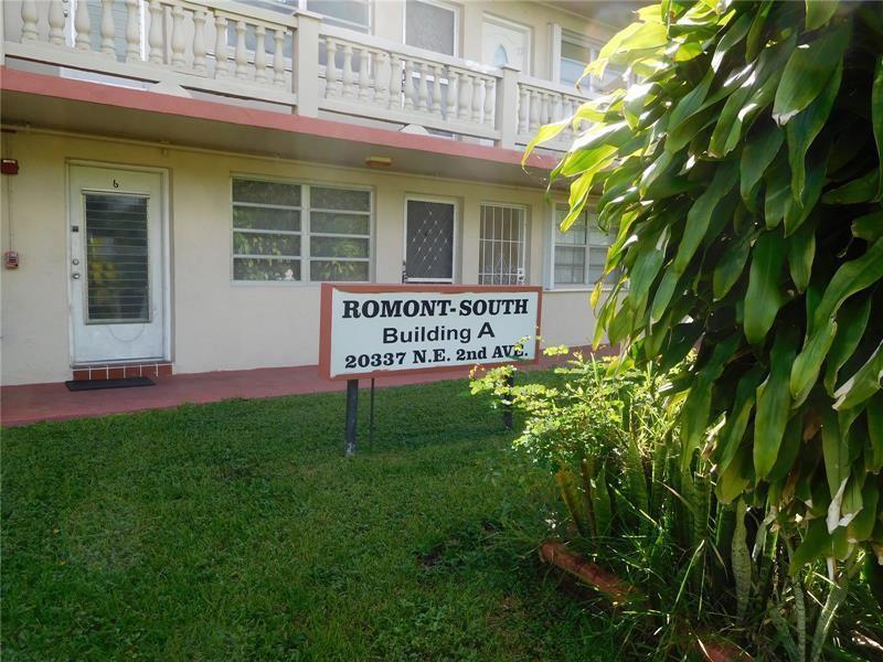 A sign for Romont-South Building A stands on a lawn in front of a building — 20337 NE 2nd Avenue, Miami FL 33179, MIAMI, FL