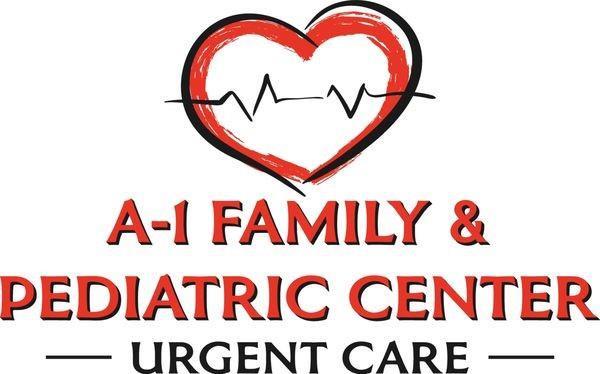 This is a logo for A-1 Family & Pediatric Center Urgent Care featuring a heart icon — 99198 Overseas Highway, Islamorada FL 33037, ISLAMORADA, FL