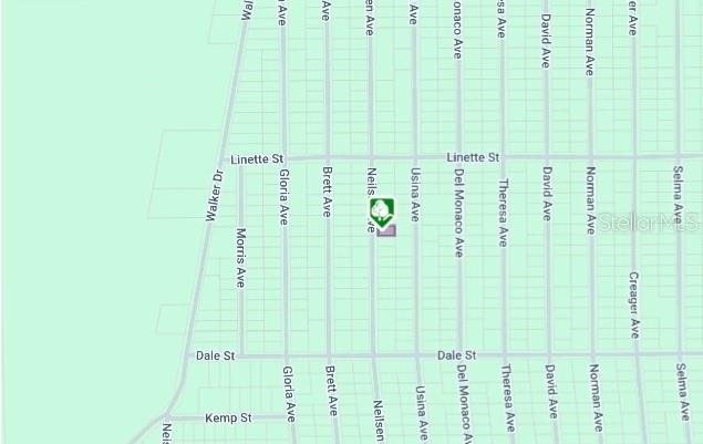 This is a map showing the location of a property near Linette Street — LOT 7 NEILSEN AVENUE, INTERLACHEN, FL