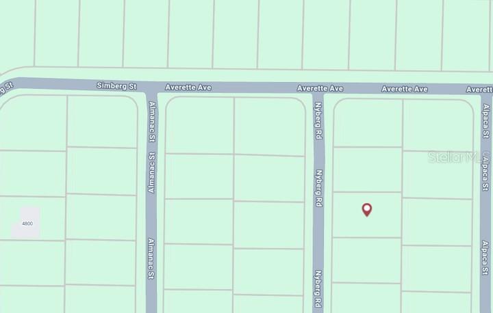 This map shows a residential area with streets and property lot lines — TROLLEY ROAD Lot 3, NORTH PORT, FL