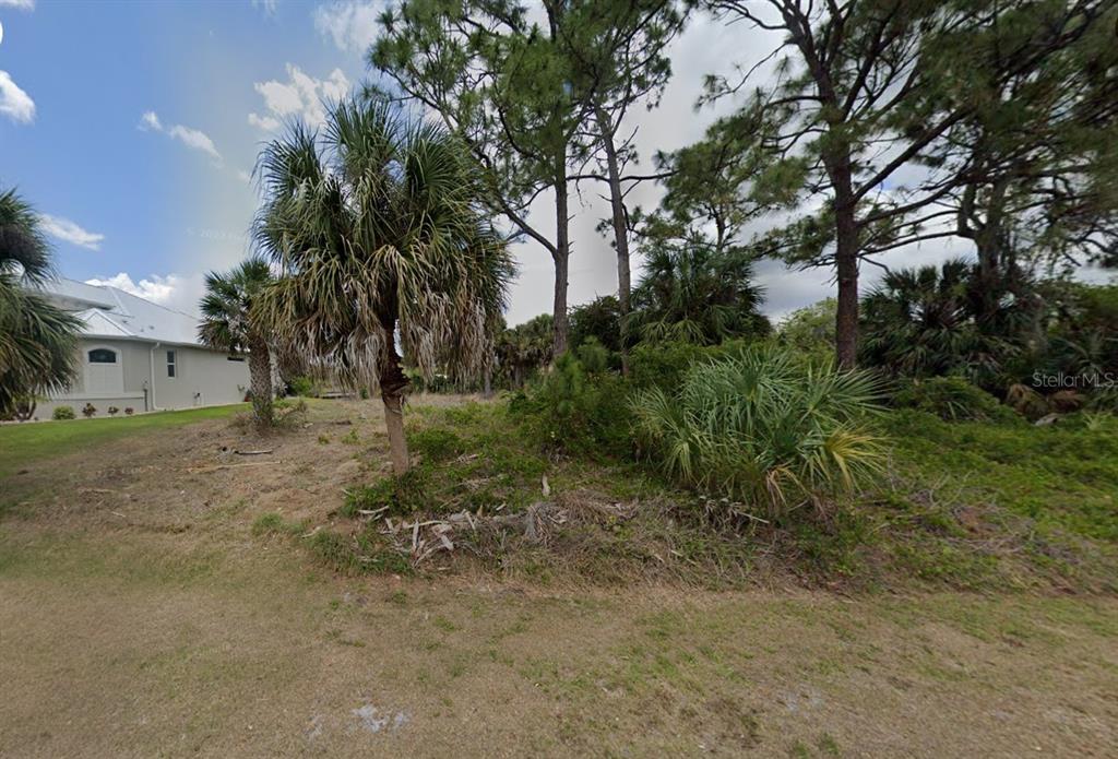 A grassy lot with palm trees and native vegetation sits next to a residential home — 4407 JOSEPH STREET, PORT CHARLOTTE, FL