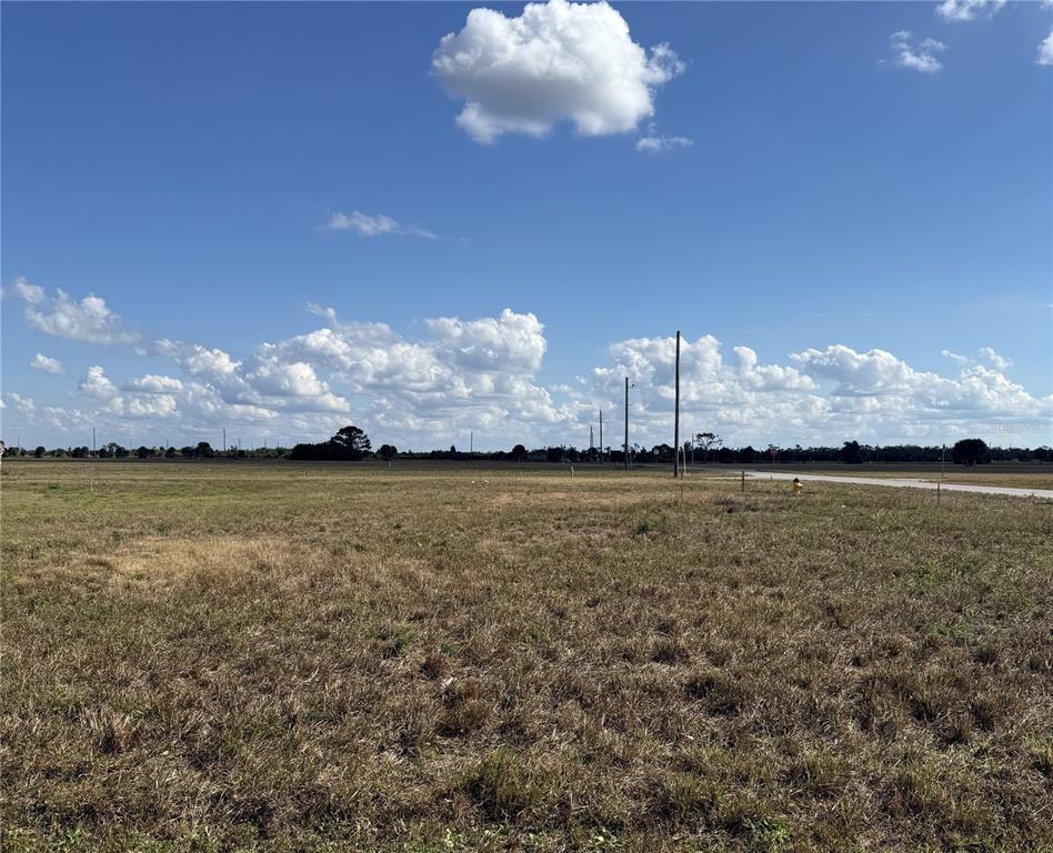 A wide, flat, grassy vacant lot under a bright blue sky with scattered clouds — 8 LAUREL COURT, PLACIDA, FL