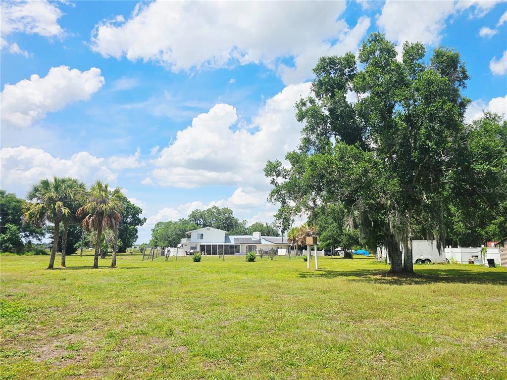 A white house sits in the distance on a large, grassy lot with mature trees — 2445 SE AIRPORT ESTATES STREET, ARCADIA, FL