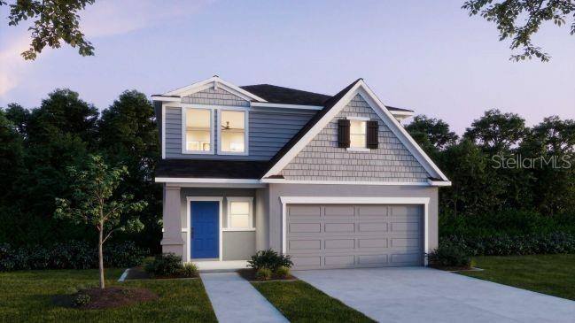 This is a floor plan showing the layout of a two-story residential home — 1465 TRINIDAD STREET, DELAND, FL