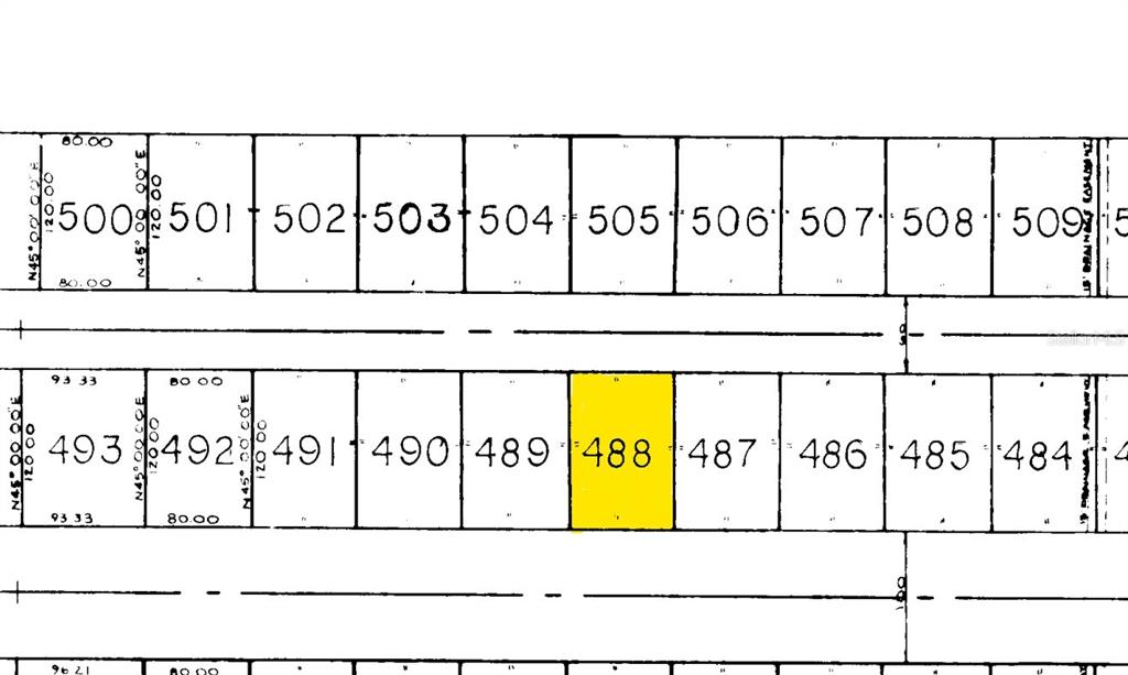 This is a plat map showing a grid of numbered residential land parcels — 17 FAIRWAY ROAD, ROTONDA WEST, FL
