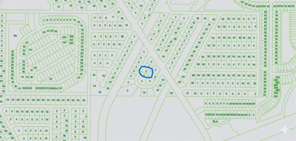 This image is a plat map showing the layout of residential lots in a neighborhood — 2216 PRIVATE CIRCLE, PORT CHARLOTTE, FL