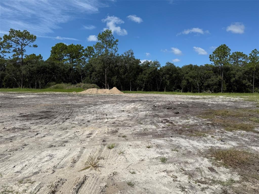 A cleared, sandy lot with a pile of dirt and a line of trees behind — TBD SW 146TH LANE ROAD, DUNNELLON, FL