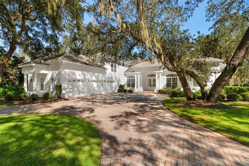 This architectural rendering shows a sunken fire pit lounge surrounded by a swimming pool — 10473 CROMWELL GROVE TERRACE, ORLANDO, FL