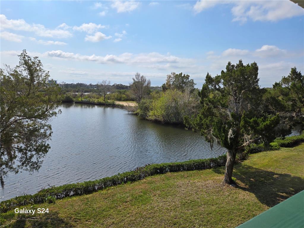 A view of a pond surrounded by trees and grass under a blue sky — 14365 & 14353 W EBBTIDE COURT, CRYSTAL RIVER, FL