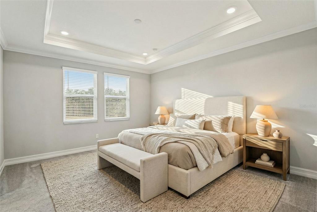This is a two-story floor plan showing the layout of a residential home — 5026 TIVOLI DRIVE, WESLEY CHAPEL, FL