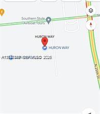 This is a map showing the location of Huron Way near N 25th St — Shawnee Ave, Fort Pierce FL 34946, FORT PIERCE, FL
