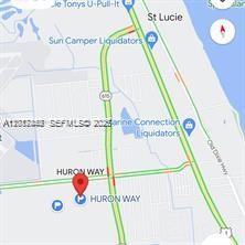 This is a map showing the location of a property near Huron Way — Shawnee Ave, Fort Pierce FL 34946, FORT PIERCE, FL