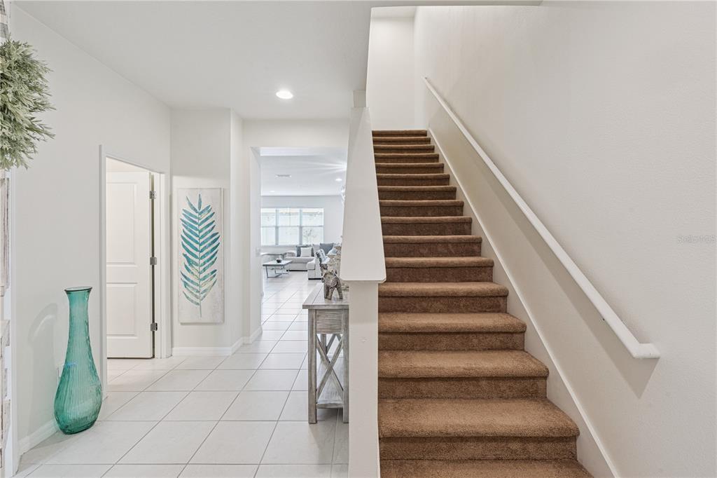 This is a two-story floor plan showing the layout of a residential home — 5029 WALKER STREET, ST CLOUD, FL