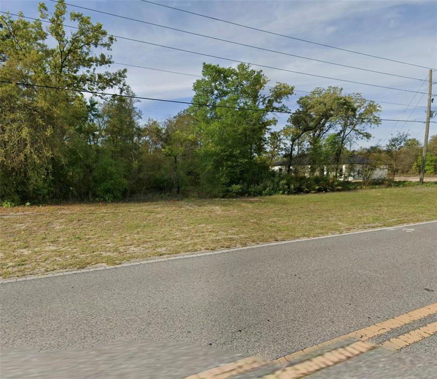 A vacant, grassy lot with trees and brush sits alongside a paved road — 2488 W CITRUS SPRINGS BOULEVARD, CITRUS SPRINGS, FL