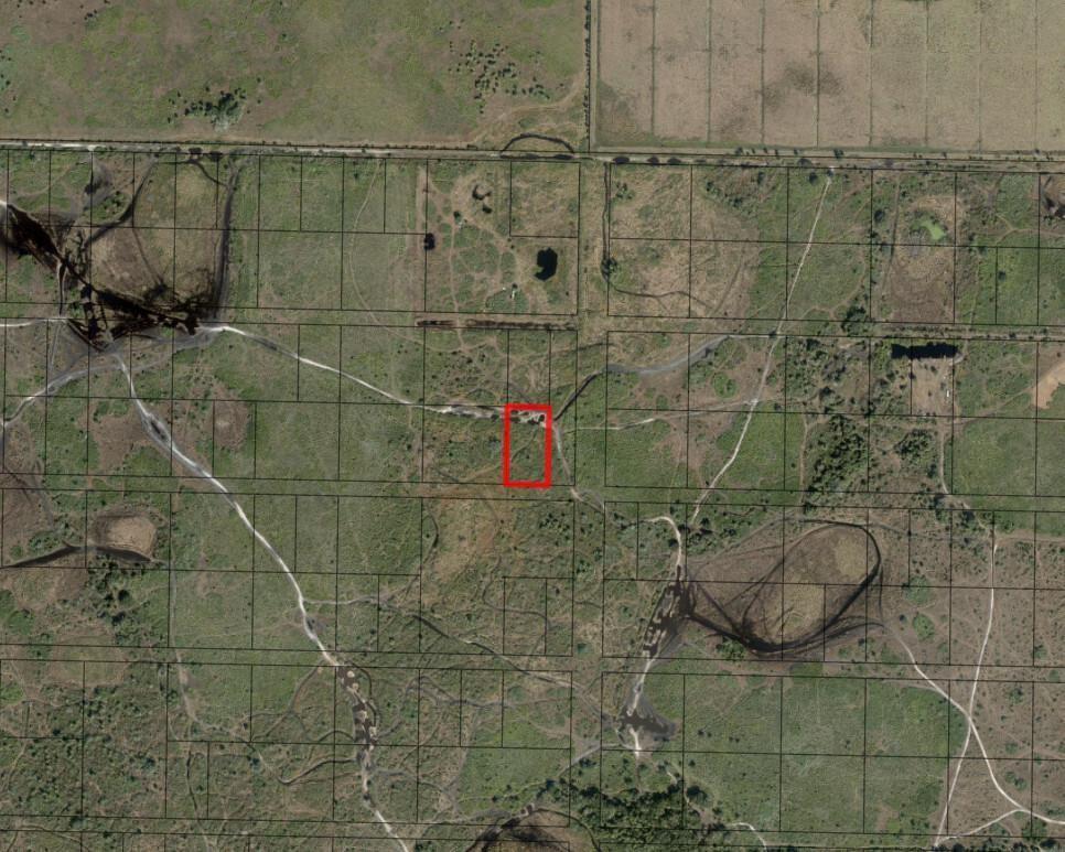 An aerial map view shows a rectangular property highlighted in red amidst rural land — 0 NW 316th Street, Okeechobee FL 34972, OKEECHOBEE, FL