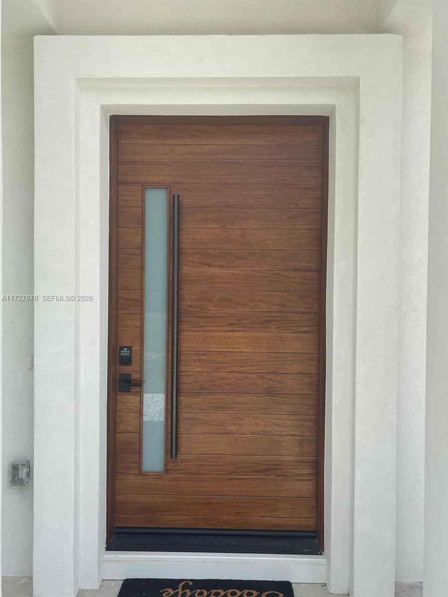 FRONT DOOR - 4'X8' MAHOGANY WOOD DOOR — OCALA, FL