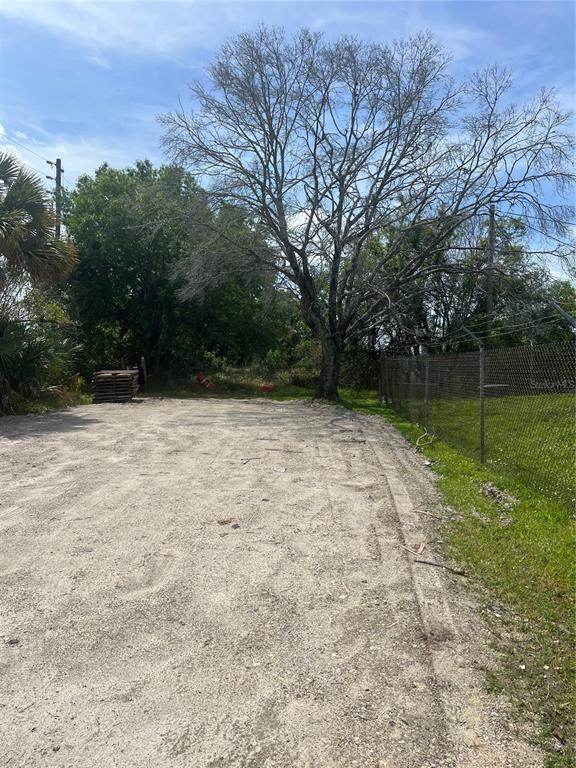 A grassy, overgrown lot with trees, shrubs, and two orange construction barrels — 0 REE LANE, KISSIMMEE, FL