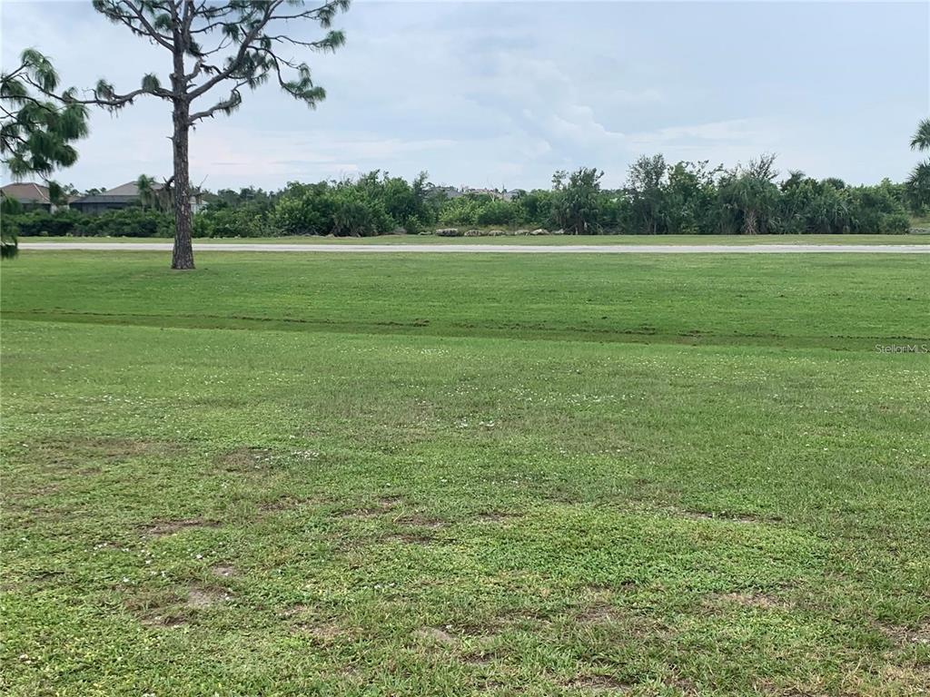 A large, grassy vacant lot features a single tall pine tree under a cloudy sky — 7540 DANVERS CIRCLE, PORT CHARLOTTE, FL