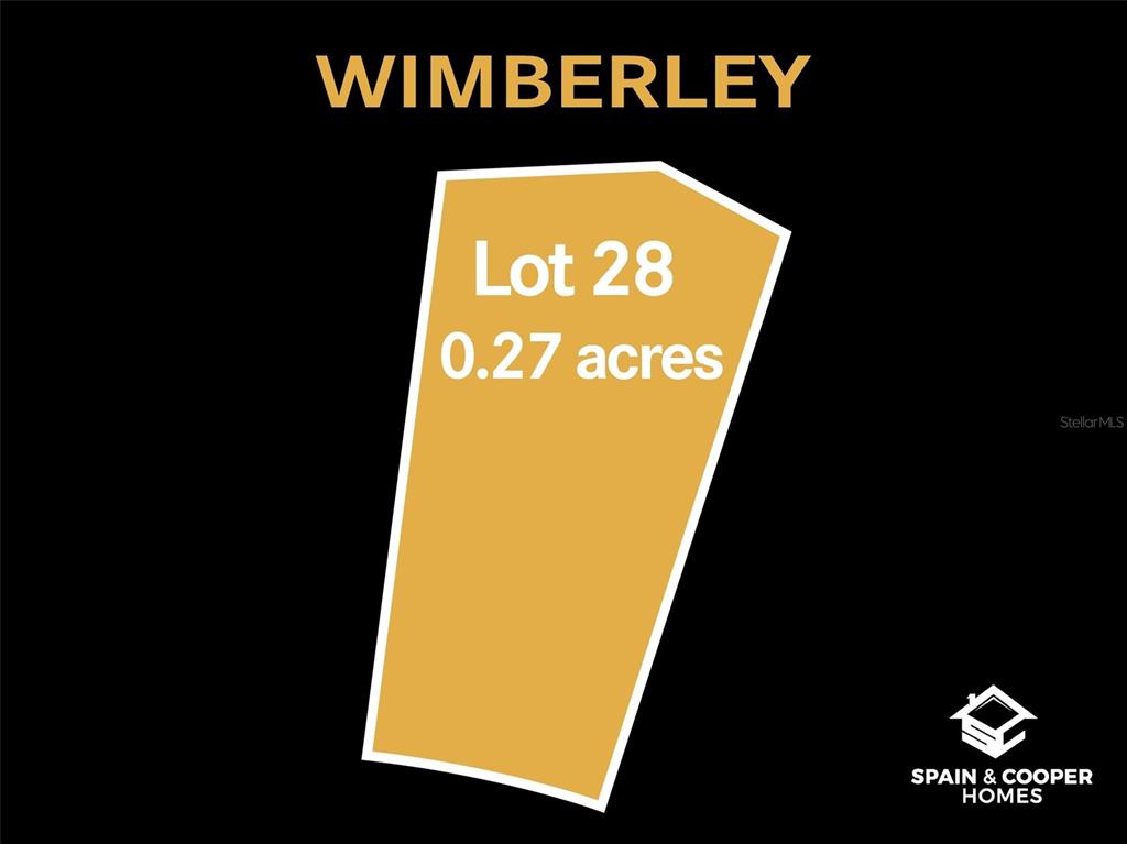 This is a map rendering of a 0.27-acre lot labeled as Lot 28 in Wimberley — 14110 SW 7TH PLACE, NEWBERRY, FL