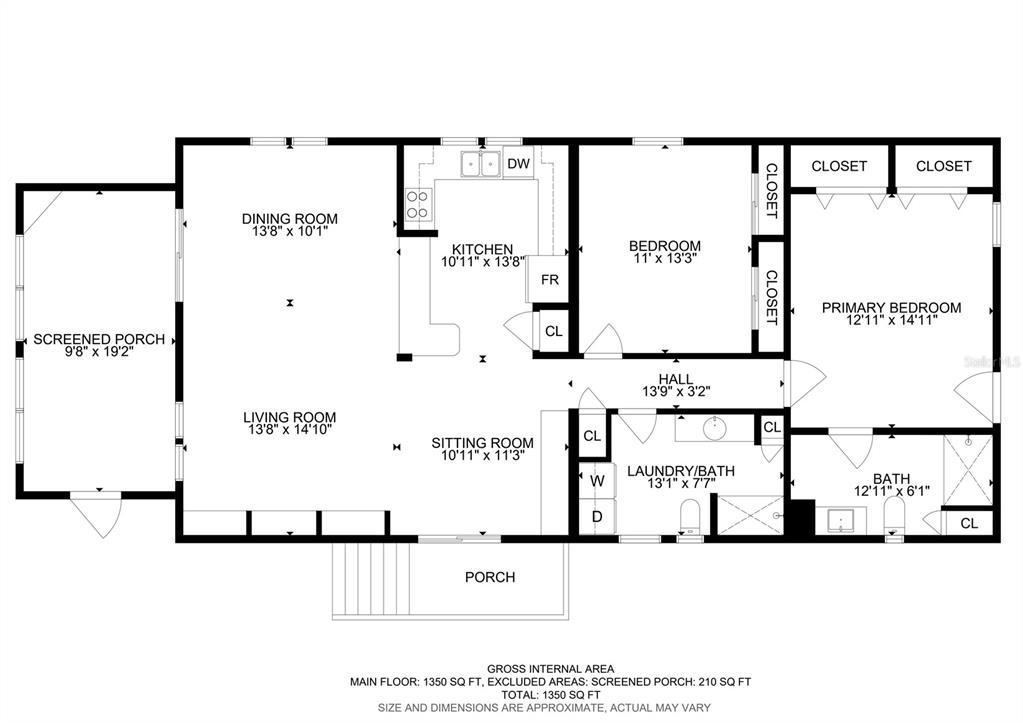 A grassy backyard slopes down to a pond under a cloudy blue sky — 2055 S FLORAL AVENUE UNIT 192, BARTOW, FL
