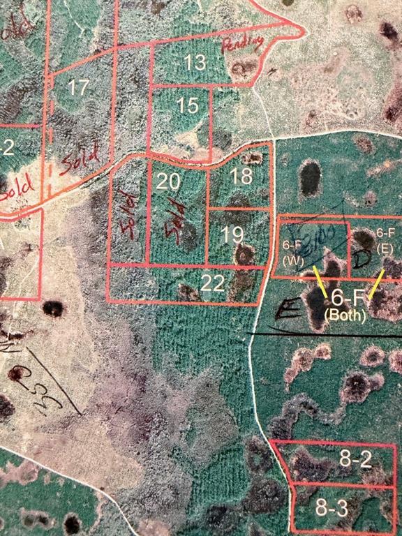 This is a map showing numbered land parcels with some marked as sold or pending — 790 NW 42 TERRACE, CHIEFLAND, FL