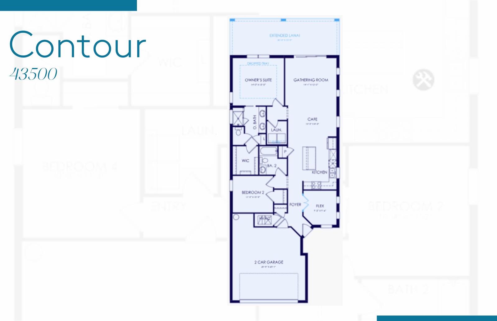 This is a floor plan for a single-story home featuring a two-car garage and lanai — 2114 Sequoia, Naples FL 34120, NAPLES, FL