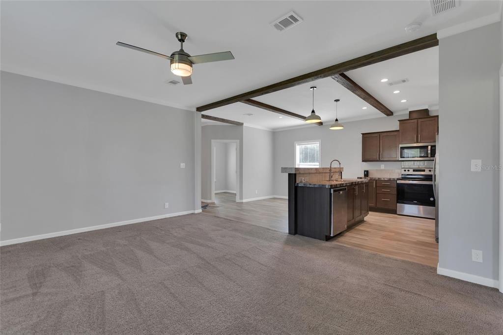 This is a floor plan for a residential unit with two bedrooms and two bathrooms — 25294 CANTERBURY DRIVE, LAKE WALES, FL