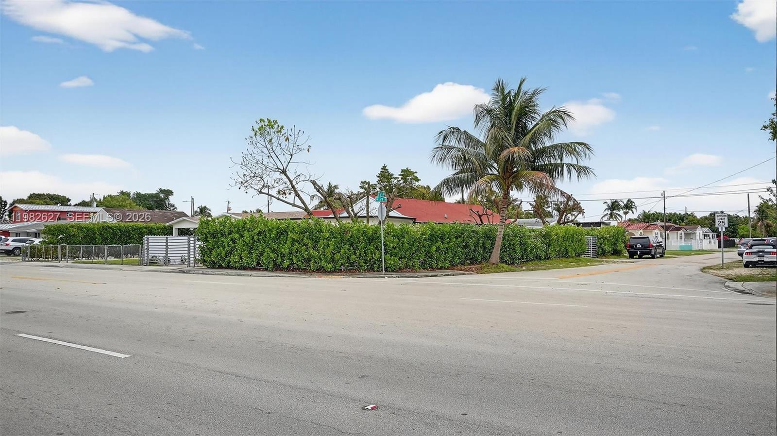 A street-level view shows a house obscured by a tall hedge and a palm tree — 2845 SW 67th Ave, Miami FL 33155, MIAMI, FL