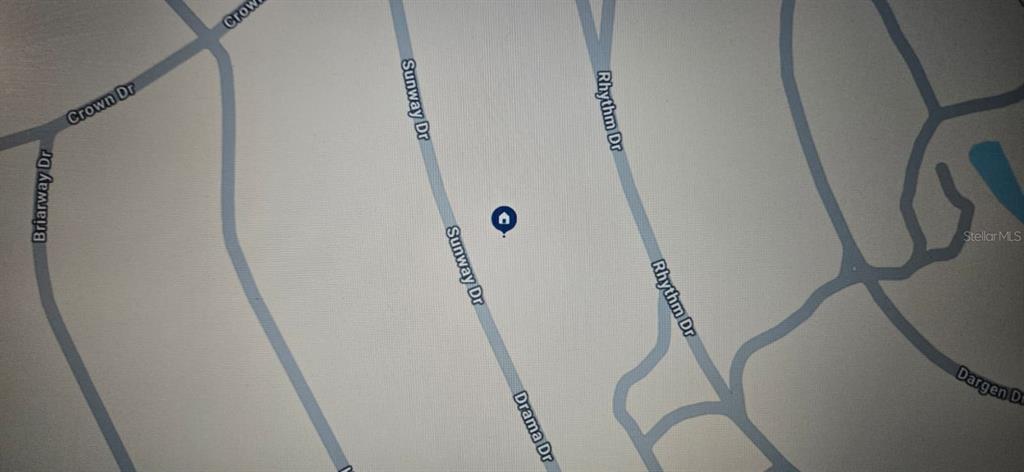 This is a map showing the location of a property near Sunway Drive and Rhythm Drive — 240 RHYTHM DRIVE, LAKE PLACID, FL