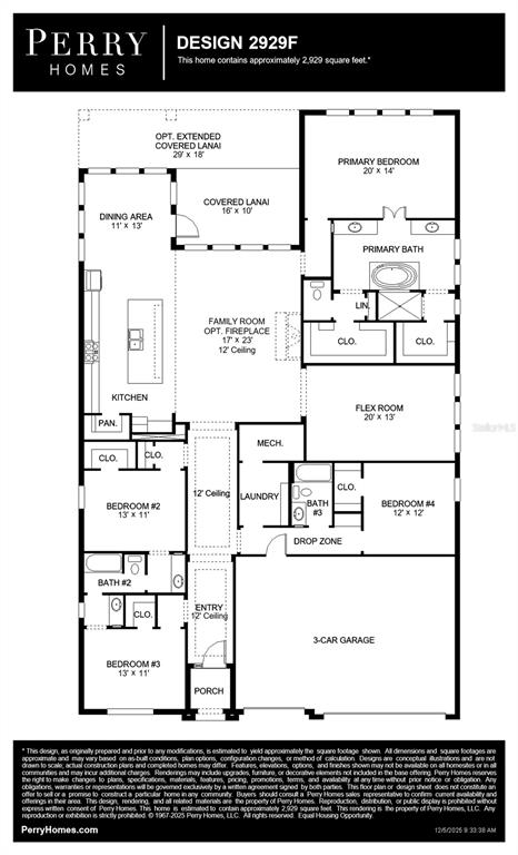 This is a floor plan for a single-story house featuring four bedrooms and a garage — 4007 COUNTRY VIEW COURT, BRADENTON, FL