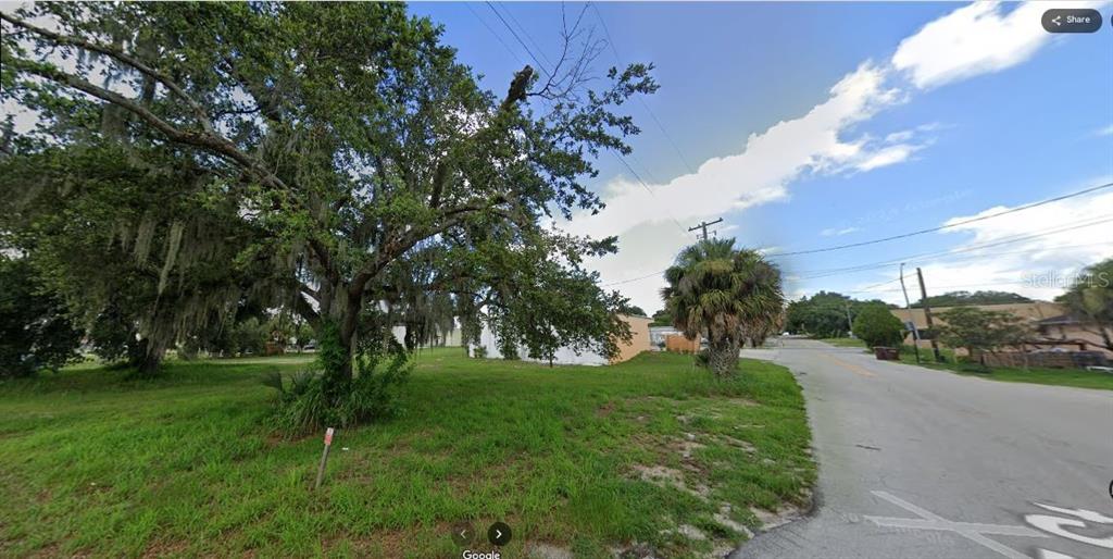 A vacant grassy lot features a large oak tree and a single palm tree — 60 E STREET, LAKE WALES, FL