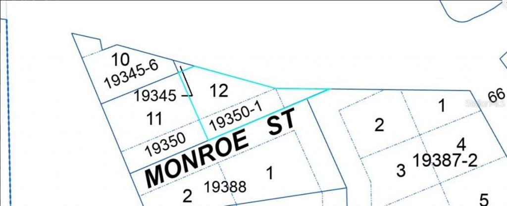 This image is a plat map showing property lot boundaries and street names — SE HAWTHORNE RD, HAWTHORNE, FL